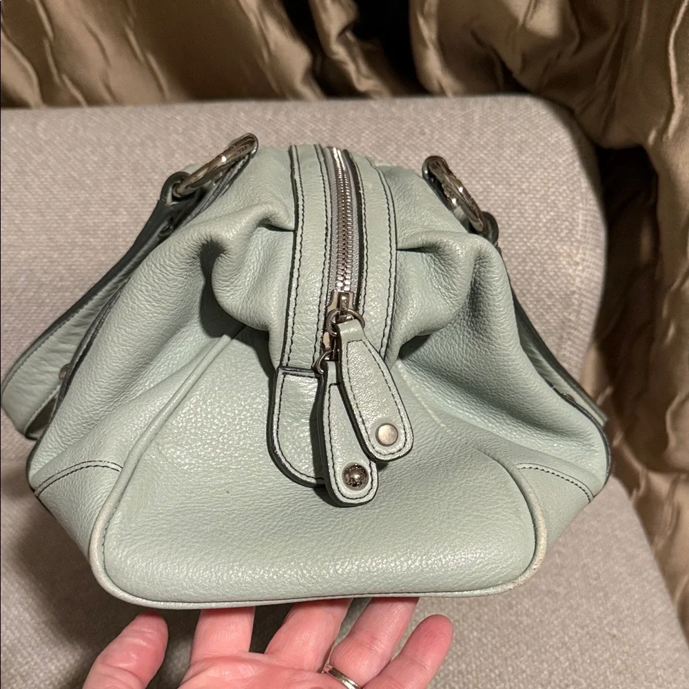 MCM Mint Green Satchel Bag